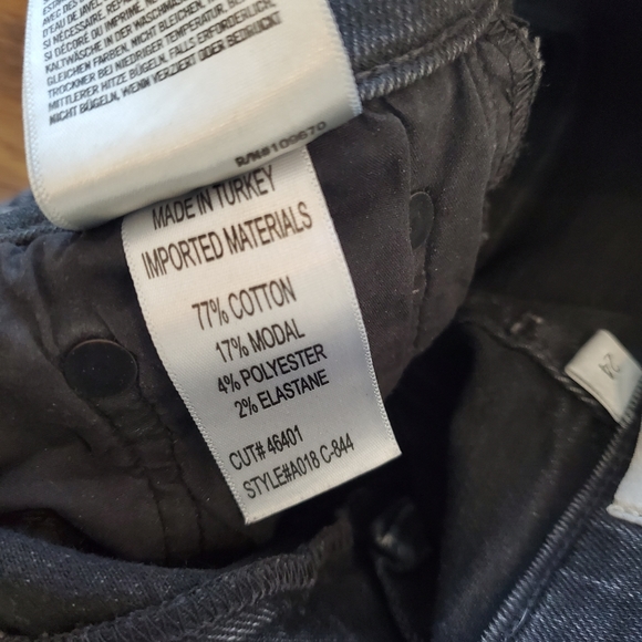 Agolde Sophie Crop Black Size 24 - Picture 8 of 10